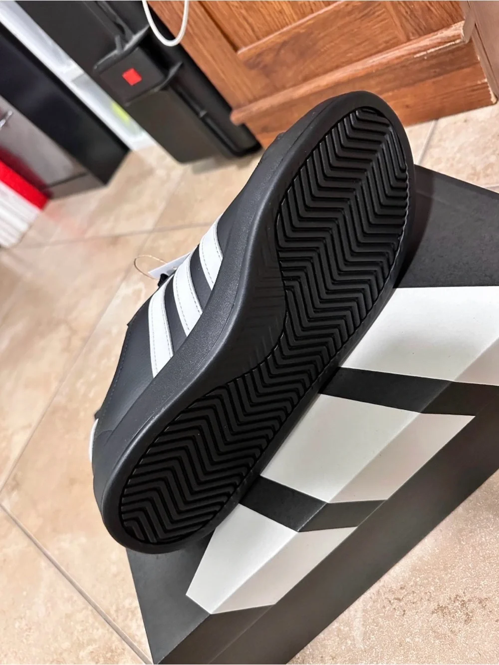 Black adidas shoes